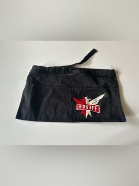 Smirnoff Black Logo Waist Bar Apron